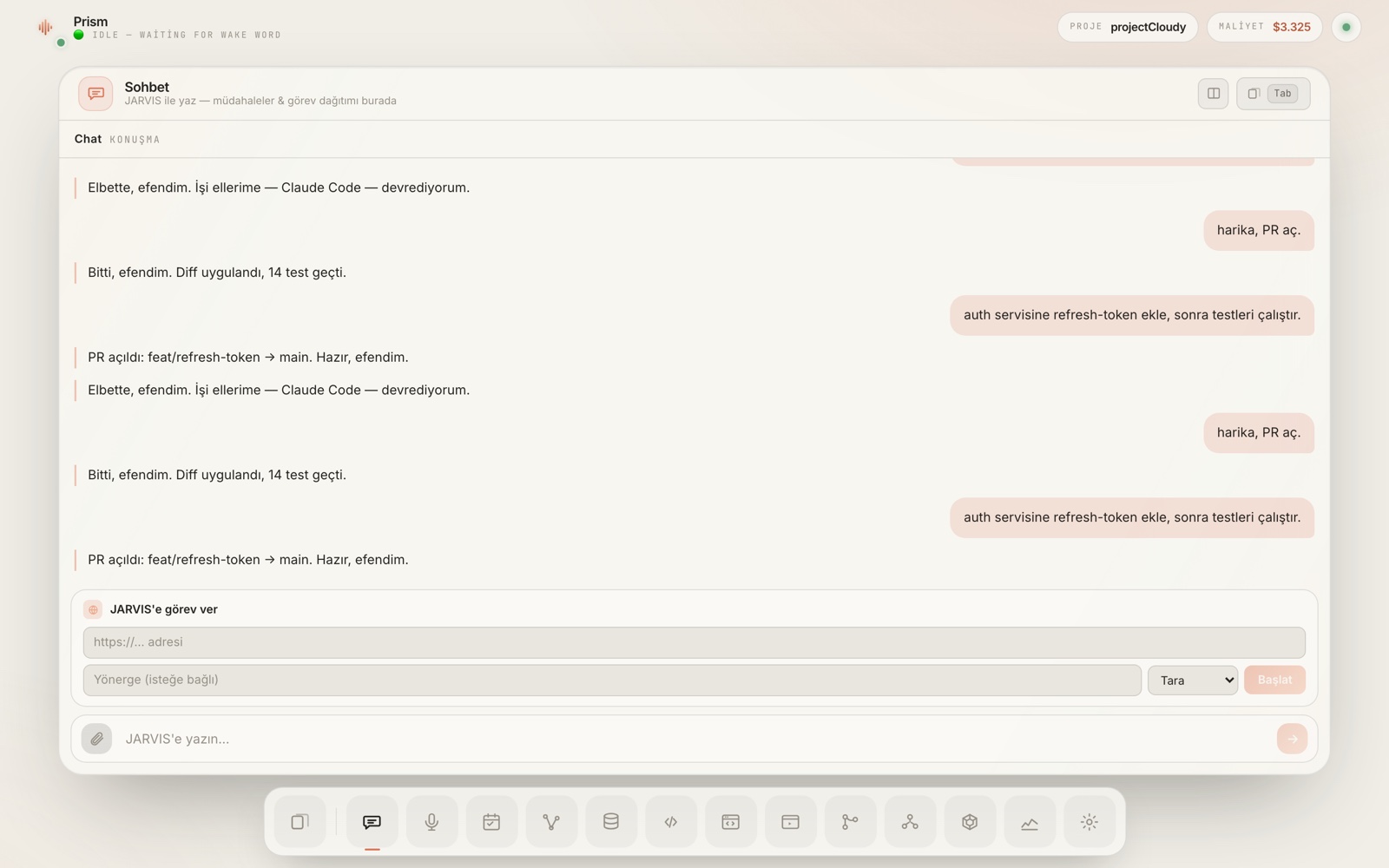Mr. E — Prism design, Claude theme